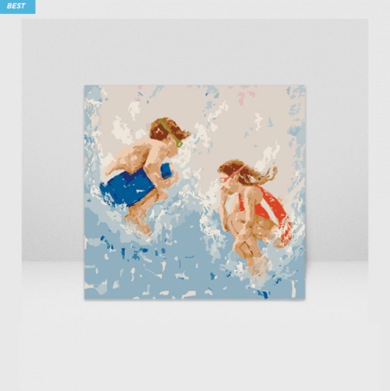 양양몰,국내자체제작 고급 DIY명화그리기세트 (정방형 45x45cm 컬렉션)